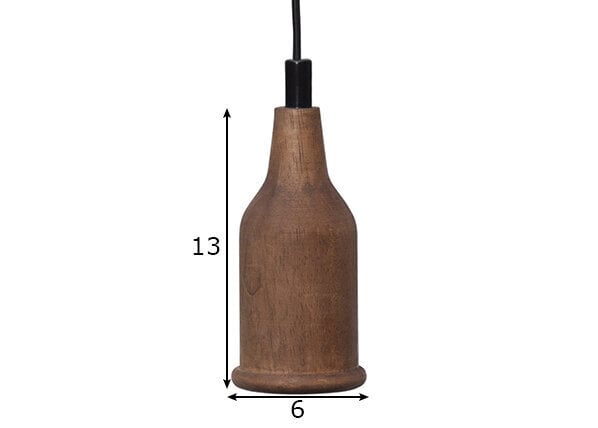 Koka griestu lampa Jojo, dabiskas krāsas cena un informācija | Griestu lampas | 220.lv