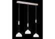 LED griestu lampa Avignon, matēta niķeļa/hroma apdares, 3x 9 W cena un informācija | Lustras | 220.lv