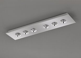 LED griestu lampa Cap, matēta niķeļa toņa 6 x 4 W/2200 lm цена и информация | Потолочные светильники | 220.lv