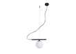 Griestu lampa Beryl, melna/balta, 1x 40 W cena un informācija | Lustras | 220.lv