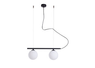 Griestu lampa Beryl, melna/balta, 2x 40 W cena un informācija | Lustras | 220.lv