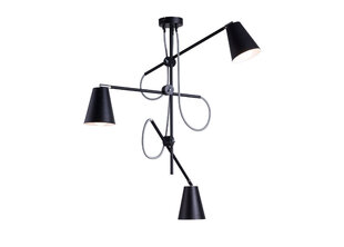 Griestu lampa Arte, melna, 3x 60 W cena un informācija | Griestu lampas | 220.lv