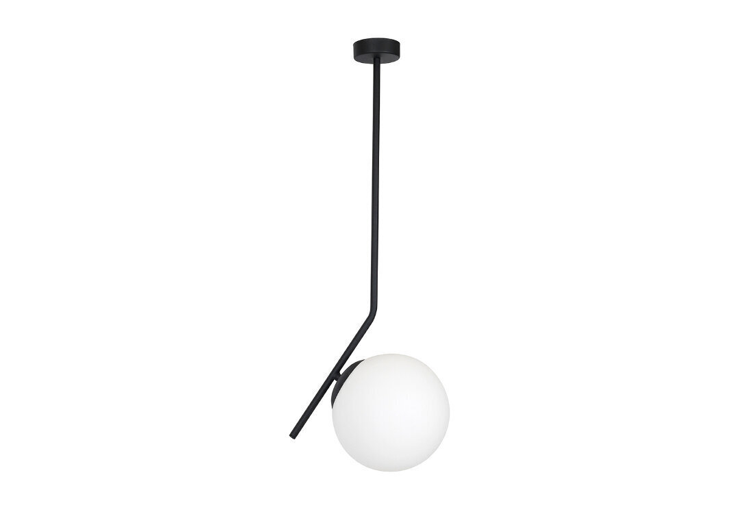 Griestu lampa Luna, melna/balta, 1x 60 W cena un informācija | Griestu lampas | 220.lv