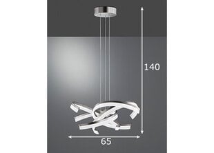 LED griestu lampa Sund, matēta niķeļa toņa, 4x 7,5 W/4100 lm цена и информация | Люстры | 220.lv
