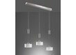 LED griestu lampa Lavin, niķeļa toņa/hromēta, 3 x 9 W/2900 lm cena un informācija | Lustras | 220.lv