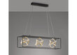 Griestu lampa Gesa, melna un zelta toņa, 3 x 16 W cena un informācija | Piekaramās lampas | 220.lv