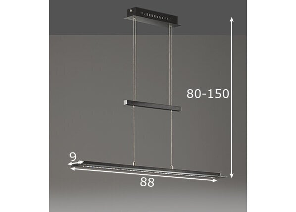 LED griestu lampa Tenso TW, dūkamaina toņa, 20 W/1600 lm цена и информация | Griestu lampas | 220.lv