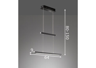 LED griestu lampa Tenso TW, dūkamaina toņa, 12 W/1200 lm cena un informācija | Griestu lampas | 220.lv