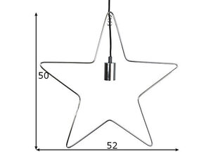 Потолочный светильник Ramsvik в форме звезды, хром, 1x 40 Вт цена и информация | Рождественские украшения | 220.lv