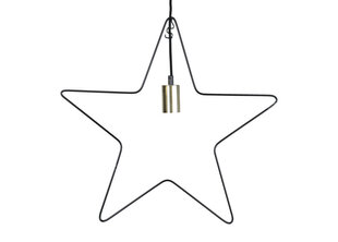 Zvaigznes formas griestu lampa Ramsvik, melna, 1x 40 W cena un informācija | Ziemassvētku dekorācijas | 220.lv