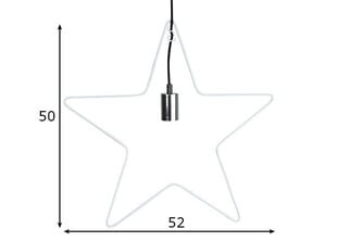 Zvaigznes formas griestu lampa Ramsvik, balta, 1x 40 W cena un informācija | Ziemassvētku dekorācijas | 220.lv