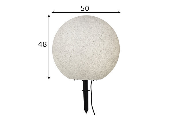 Dārza lampa Stone, pelēka, 25 W cena un informācija | Āra apgaismojums | 220.lv
