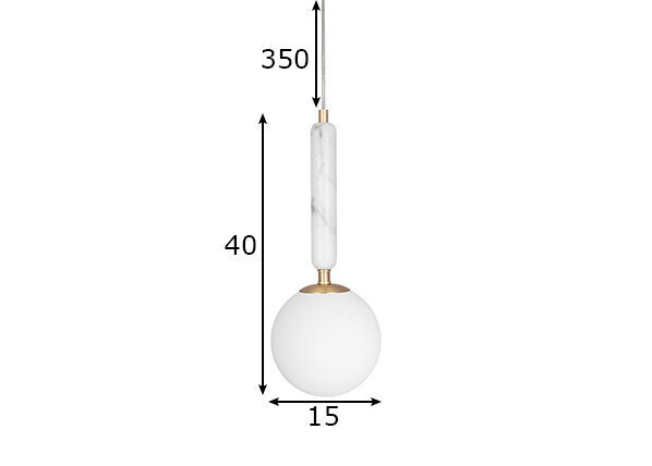 Griestu lampa Torrano, balta, 40 W cena un informācija | Griestu lampas | 220.lv