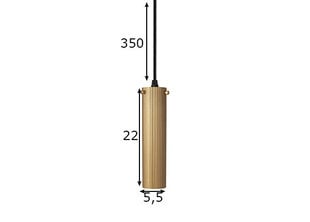 Griestu lampa Hubble, birstēta misiņa krāsas, 40 W цена и информация | Люстры | 220.lv