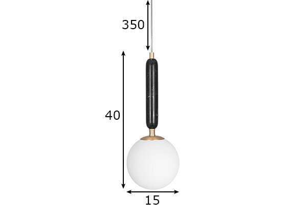 Griestu lampa Torrano, melna/balta, 40 W цена и информация | Griestu lampas | 220.lv