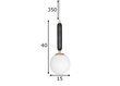 Griestu lampa Torrano, melna/balta, 40 W cena un informācija | Griestu lampas | 220.lv