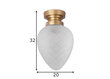 Griestu lampa Juni, antīka misiņa toņa, 60 W цена и информация | Griestu lampas | 220.lv