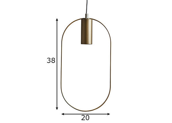 Griestu lampa Shape, zeltaina, 1x 40 W cena un informācija | Griestu lampas | 220.lv