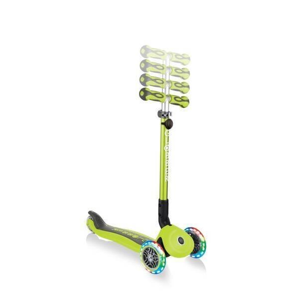 Bērnu skrejritenis, Globber GO UP Deluxe Lights Lime Green, zaļš cena un informācija | Skrejriteņi | 220.lv