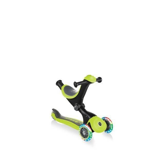 Bērnu skrejritenis, Globber GO UP Deluxe Lights Lime Green, zaļš цена и информация | Skrejriteņi | 220.lv