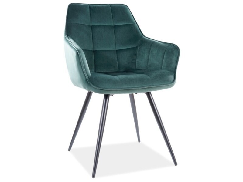 2-u krēslu komplekts Signal Meble Lilia, zaļš cena un informācija | Virtuves un ēdamistabas krēsli | 220.lv