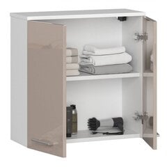 Шкафчик для ванной комнаты навесной NORE Fin, белый/бежевый цена и информация | Шкафчики для ванной | 220.lv