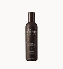 Восстанавливающий кондиционер для волос с медом и шиповником John Masters Organics Honey & Hibiscus Hair Conditioner, 177 мл цена и информация | Бальзамы, кондиционеры | 220.lv