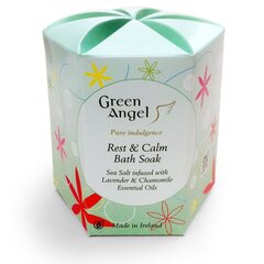 Jūras sāls vannai GREEN ANGEL REST & CALM, 495 g cena un informācija | Dušas želejas, eļļas | 220.lv