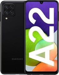 Samsung Galaxy A22, 64 GB, Dual SIM, Black cena un informācija | Mobilie telefoni | 220.lv