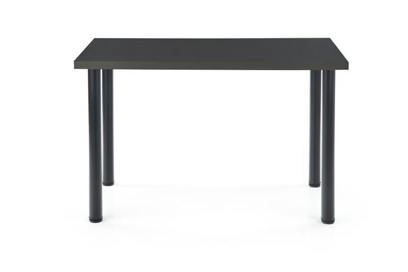 Pusdienu galds Halmar Modex 2 120, tumši pelēks/melns cena un informācija | Virtuves galdi, ēdamgaldi | 220.lv