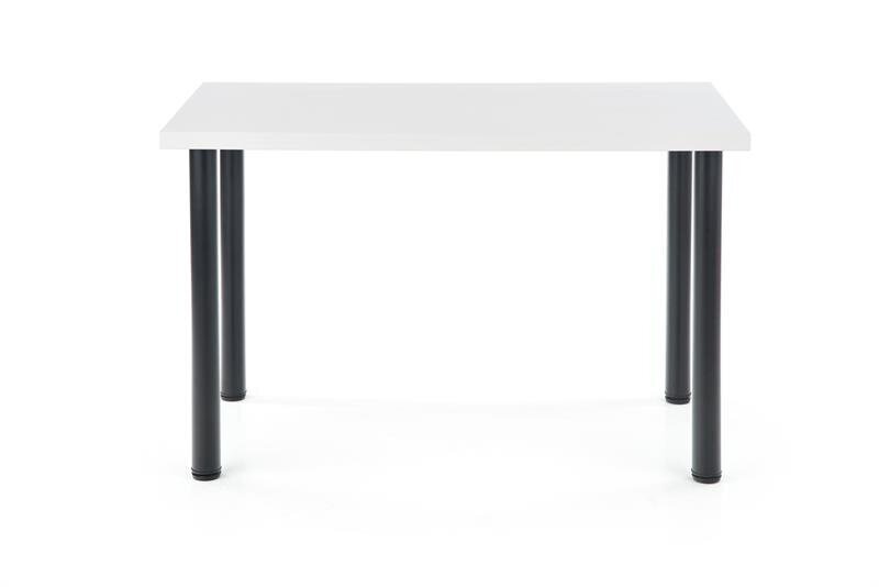 Pusdienu galds Halmar Modex 2 120, balts/melns cena un informācija | Virtuves galdi, ēdamgaldi | 220.lv