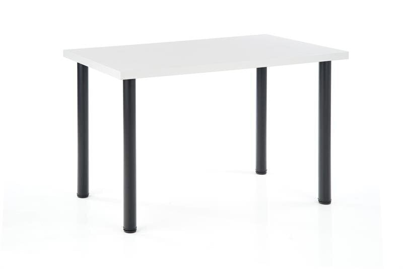 Pusdienu galds Halmar Modex 2 120, balts/melns cena un informācija | Virtuves galdi, ēdamgaldi | 220.lv