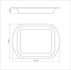 Неглубокий противень 22 см, 1,4 л Tramontina Brasil цена и информация | Формы, посуда для выпечки | 220.lv