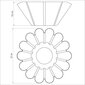 Kēksa forma, Tramontina BRASIL, 22cm, 1,3 l цена и информация | Cepamais papīrs, trauki, formas | 220.lv