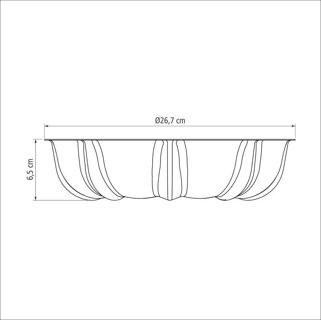 Kūkas forma, Tramontina BRASIL, 24 cm, 2,0 l cena un informācija | Cepamais papīrs, trauki, formas | 220.lv