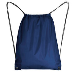 Iepakojums 5 gab Mugursoma / sporta soma ar izmēru 34x42 cm, tumši zila cena un informācija | Skolas somas | 220.lv