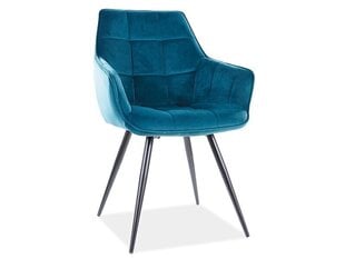 2-u krēslu komplekts Signal Meble Lilia, zils cena un informācija | Virtuves un ēdamistabas krēsli | 220.lv