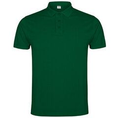 Augstas kvalitātes polo krekls ar īsām piedurknēm, tumši zaļš cena un informācija | Vīriešu T-krekli | 220.lv