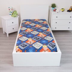 Palags ar gumiju Bob the builder 90 x 200 + 25 cm cena un informācija | Palagi | 220.lv