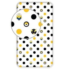 Palags ar gumiju Minions 90 x 200 + 25 cm цена и информация | Простыни | 220.lv