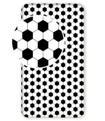 Простынь на резинке Football, 90 x 200 + 25 см цена и информация | Простыни | 220.lv