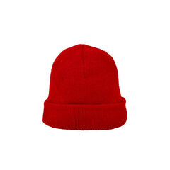 Adīta cepure ar dubultu cilpu apakšā, sarkana cena un informācija | Vīriešu cepures, šalles, cimdi | 220.lv