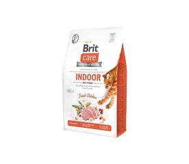 Brit Care Cat Grain-Free Indoor Anti-Stress полноценный корм для кошек 0,4кг цена и информация | Сухой корм для кошек | 220.lv