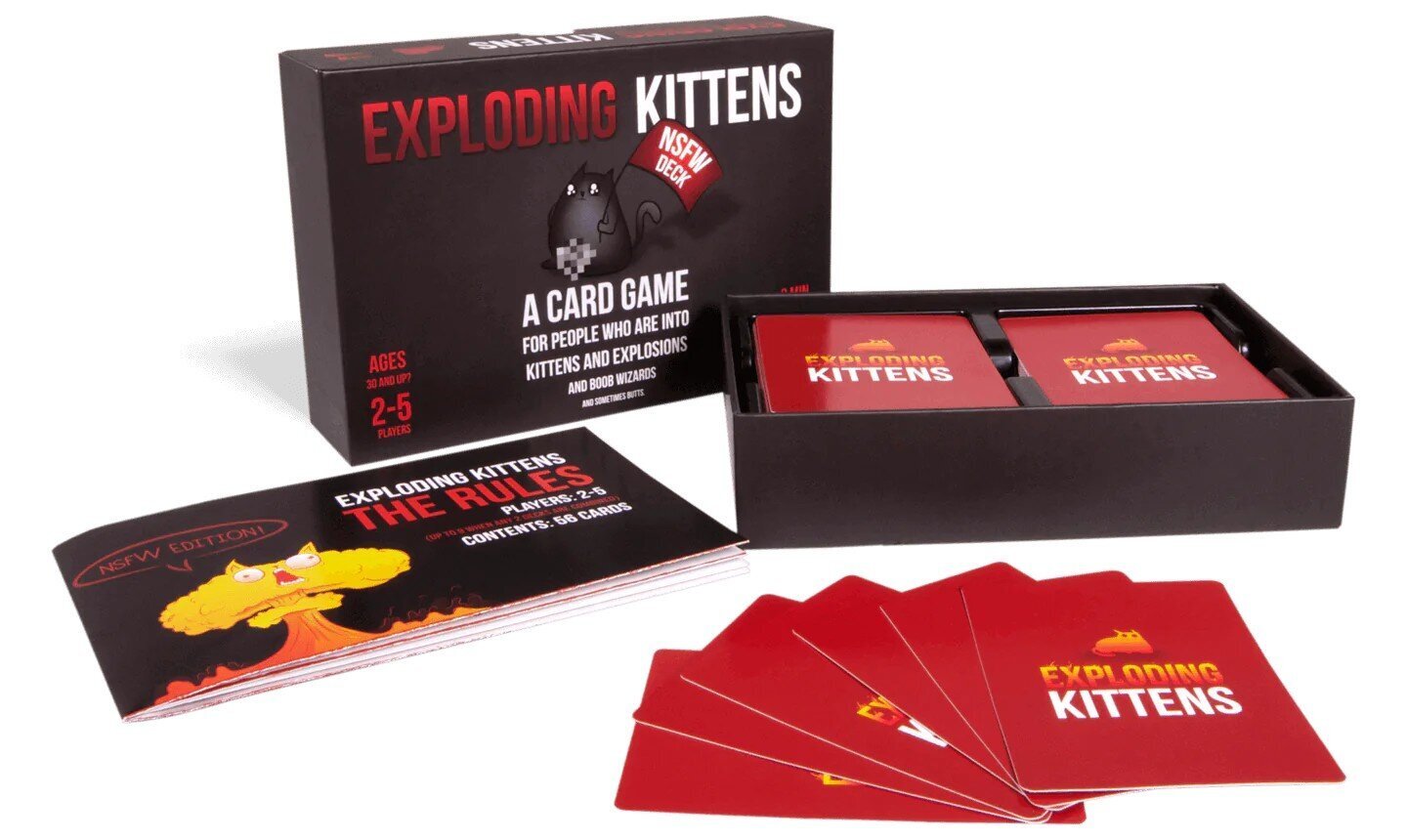 Galda spēle Exploding Kittens: NSFW Deck, ENG cena un informācija | Galda spēles | 220.lv