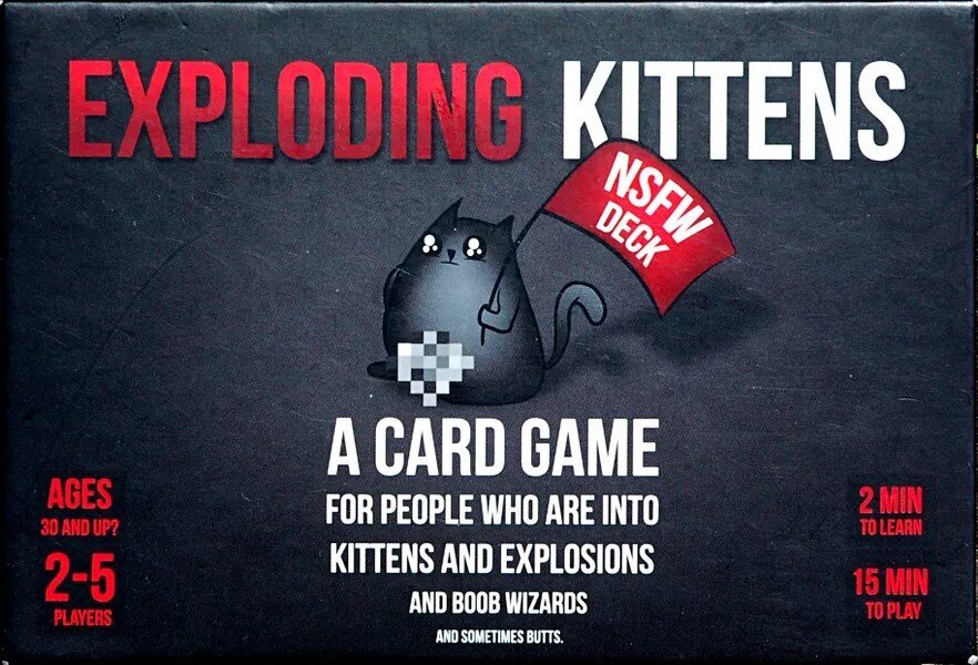 Galda spēle Exploding Kittens: NSFW Deck, ENG cena un informācija | Galda spēles | 220.lv