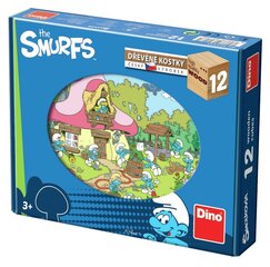 Dino пазлы из дерева Smurf 12 шт. цена и информация | Пазлы | 220.lv