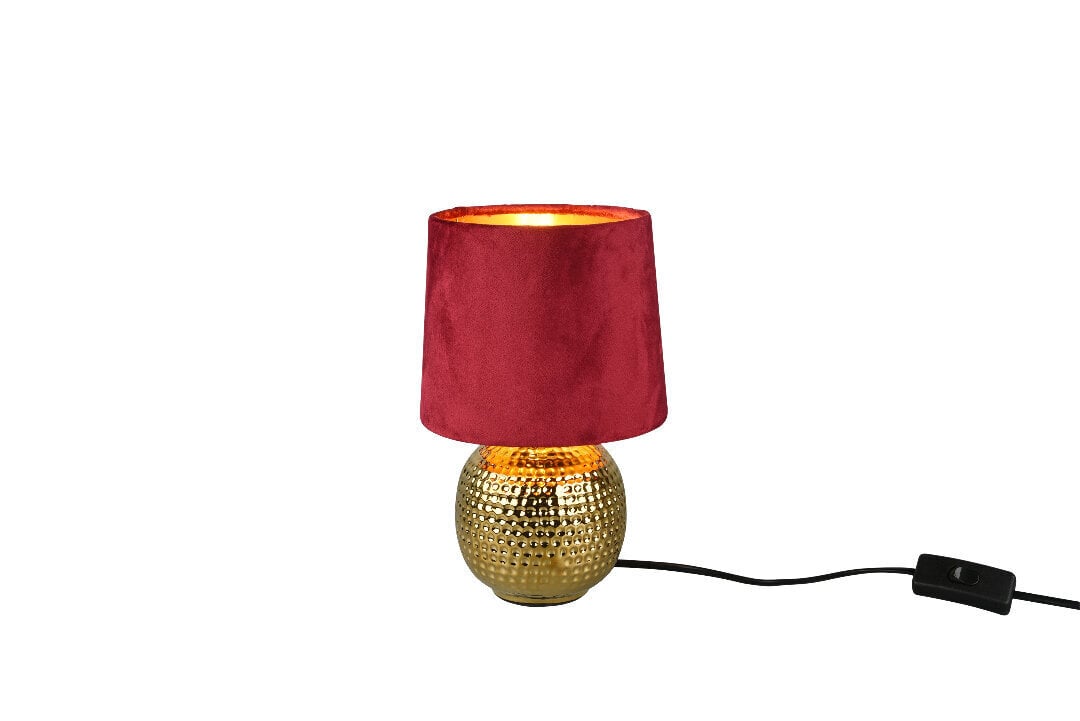 Galda lampa Sophia, E14, vīna sarkana цена и информация | Galda lampas | 220.lv