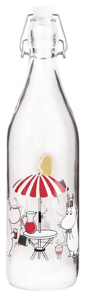 Muurla Muumi stikla pudele Vasara 1 L cena un informācija | Ūdens pudeles | 220.lv