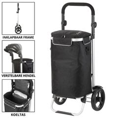 Carryon iepirkumu soma uz riteņiem ar aukstuma kabatu, melnā krāsā 901024176 cena un informācija | Iepirkumu somas | 220.lv