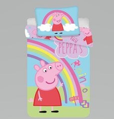 Gultas veļas komplekts Peppa Pig baby, 100 x 135 cm + 1 spilvendrāna 40 x 60 cm цена и информация | Детское постельное бельё | 220.lv